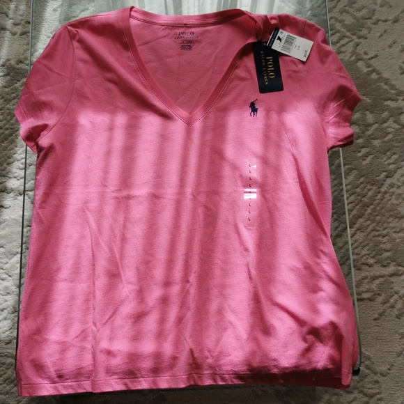 NEW Ralph Lauren T-shirt Pink - Picture 1 of 2
